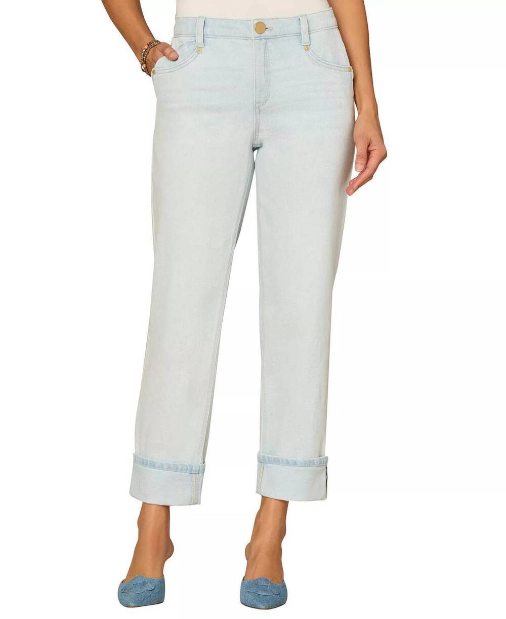 NEW DEMOCRACY high rise boyfriend denim jeans in light blue